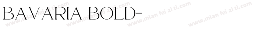 Bavaria Bold字体转换